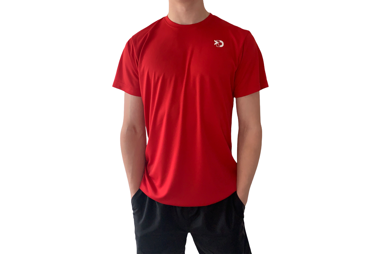 Block Performance Tee (FIRE RED)