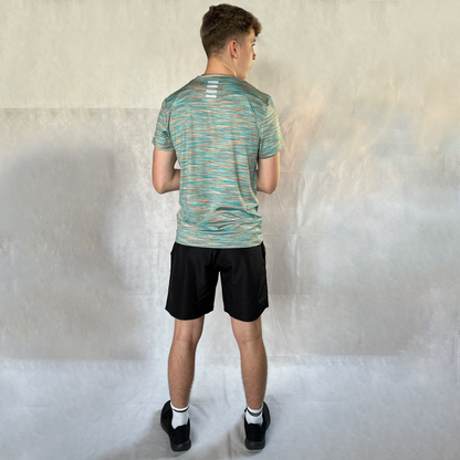 THE FUSION TEE (MINT/ORANGE)