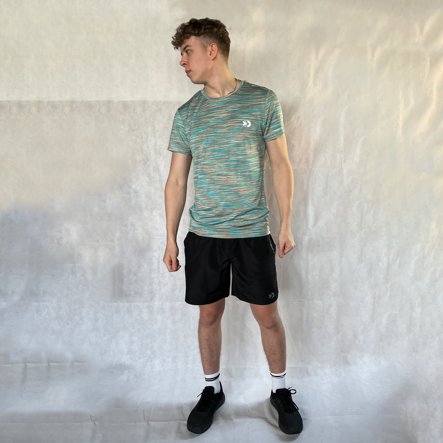 THE FUSION TEE (MINT/ORANGE)